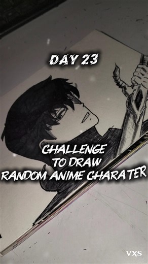 Day 23 : challenge to draw random anime charater "sung jinwoo" #animeart #sololeveling #jinwoo