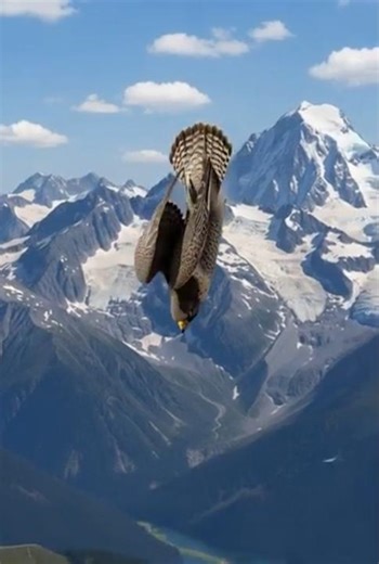 Falcon’s INSANE Flying Control! 🦅⚡ From 200mph to Smooth Flight! #Falcons #diving #aerodynamics