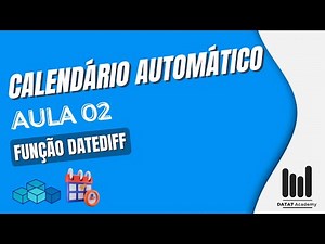 Criar Calendário Automático no VBA - Aula 02 - Função DATEDIFF