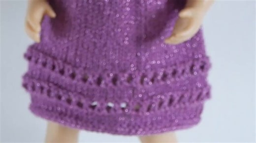 Doll Dress and Beret Knitting Pattern: Fits 13-14.5" Dolls (PDF Pattern)