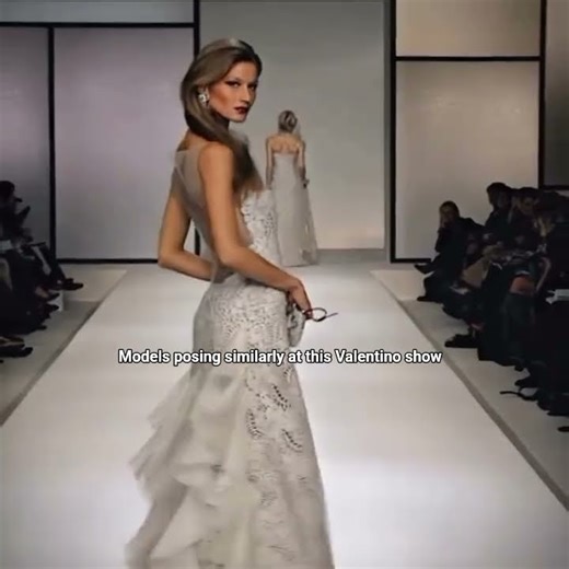 OMG Models posing similarly at this Valentino show #shortsviral #models