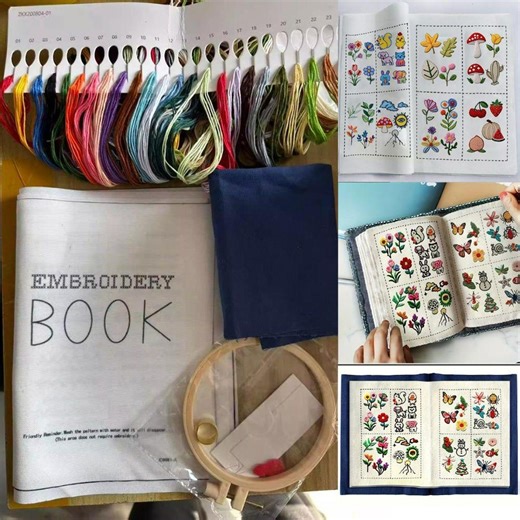 Beginner DIY Embroidery Stitch Book, Hand Embroidery Practice Sampler Kit, Needlework Sewing Guide for Crafters - Etsy UK