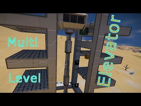 How to build a multi-level elevator in Space Engineers