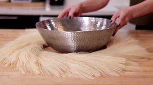 Hananona Artificial Pampas Grass Wreath, 26" Faux Pampas Grass Decor for Home Boho Fall Decoration Modern Christmas Decor (Beige, 1)