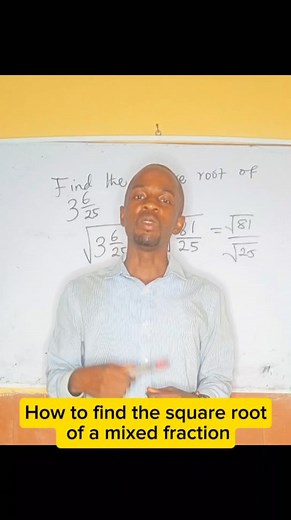 Square root of a mixed fraction #mathematics #mathslessons #mathslearning #mathsteacher #mathstudent #mathreels | AB Online Maths Class | Facebook