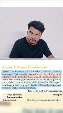 verbal communication class 10 it 402 | communication skills
