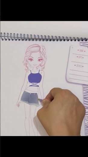 New DIY top model sticker book