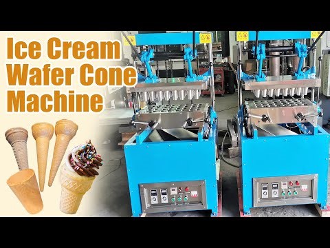 Ice Cream Wafer Cone Machine | Semi Automatic Wafer Cone Making Machine for Factory Production