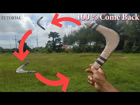 Cómo hacer Boomerang de cartón - 100 % Vuelve