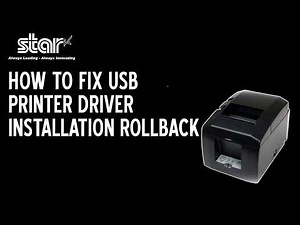 How To Solve The USB Printer Driver Rollback