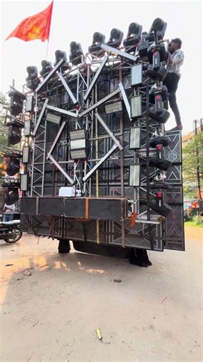 Dj Bhola Nirsa Big Setup Hanuman Jyanti🔥Dhanbad #djshashi #shortvideo