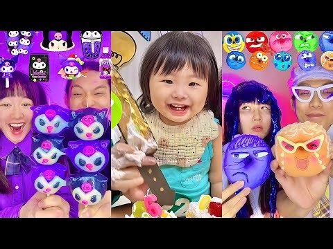 Random Emoji Food Challenge ASMR Compilation! 🥵bubble tea(Part233)