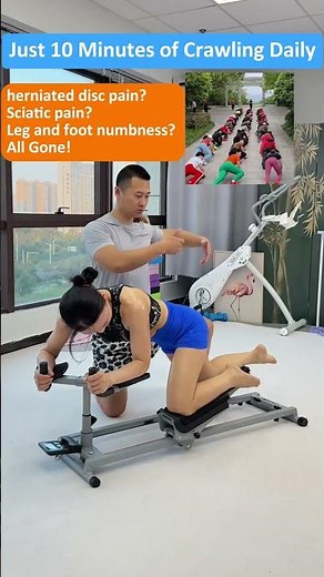 Crawling Exercise: 10 Minutes Daily to Ease Back Pain, Relax Sciatic Nerve, and Stop Leg Numbness