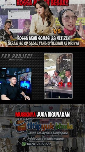 Rossa Murka❗ Layangkan Somasi ke Puluhan Akun Penyebar Fitnah Oplas Gagal❓#reaction #rossa #viral