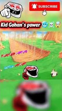 Kid Gohan's power Level 🥶🔥🤯 #goku #dragonball #gohan #shorts ‪@OtakuSaiyanGZ‬