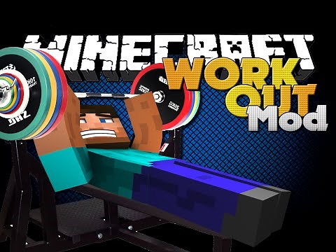 Minecraft Mod - WORKING OUT MOD - FITNESS IN MINECRAFT!!