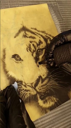 Tatuaje de tigre realista Black & Grey (Parte 16) | Realismo paso a paso