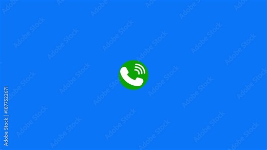 incoming call wave icon, Incoming call ring icon animation. phone receiver icon