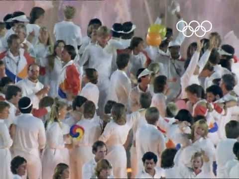 Closing Ceremony Celebrations In Full Swing - Los Angeles 1984 Olympics