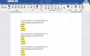 Word Vba 题目自动添加ABCD