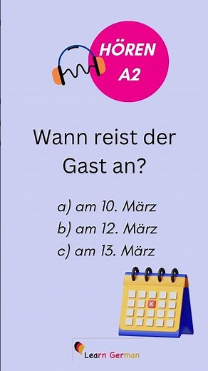 #15 A2 Hören üben | Practice Listening Skills in German A2 | Learn German | Goethe Zertifikat A2