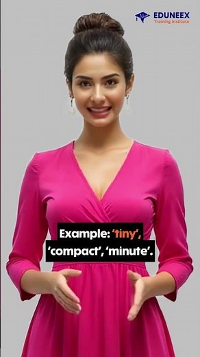 Quick English Challenge ⚡ | Stop Saying “Small” | Use Words Like “Tiny” or “Compact”