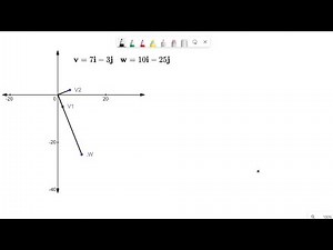Orthognal Vectors (Projection of v onto w)