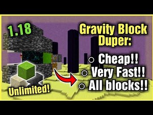 BEST GRAVITY BLOCK DUPER (SAND AND CONCRETE FARM) In Minecraft Bedrock 1.19+