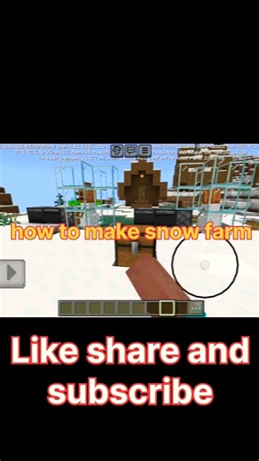 How to make snow farm 🥶 #minecraft #shortvideo