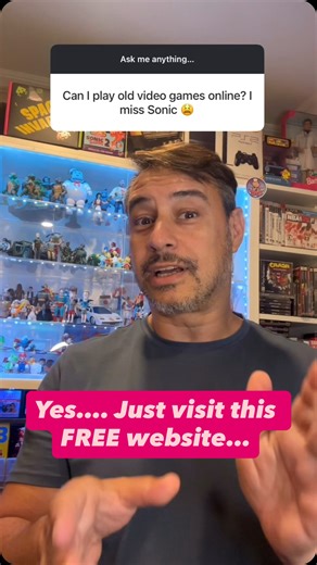 The most popular questions in my inbox: “How can I play old video games online and for free?” 🎮✨ Well, here’s the answer 👇 This website is 100% free! Just connect your USB or wireless controller to any old PC, go to this url, and BOOOM 💥—enjoy more than 30 classic systems and consoles like Nintendo, Sega Genesis, GameBoy, PlayStation, N64, Arcades, Atari and more! 👾 Which system would you try first? 🕹️ ⭐️ Share, Save and Follow @myveryoldtoys to unlock your most cherished memories!⭐️ #Retro