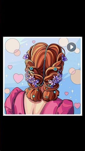 Braids, blooms & Princess vibes 👑✨ #youtubeshorts #art #viral #drawing #shorts #hairstyle #fyp