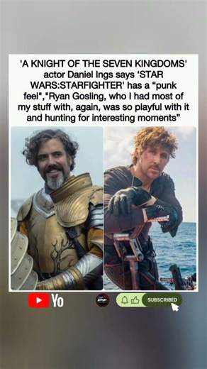 🎬✨ 'Star Wars: Starfighter' has a "punk feel," says Daniel Ings.#fyp #shorts