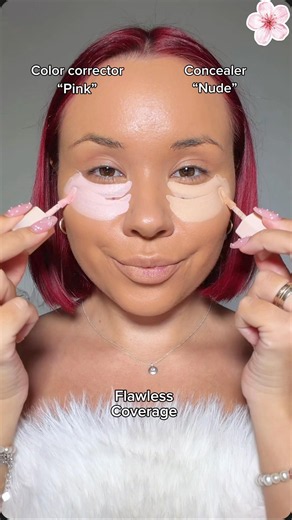 Testing concealer vs color corrector with NEW ‪@sheglam_official‬ ​⁠Hideaway Full-Coverage Concealer😍