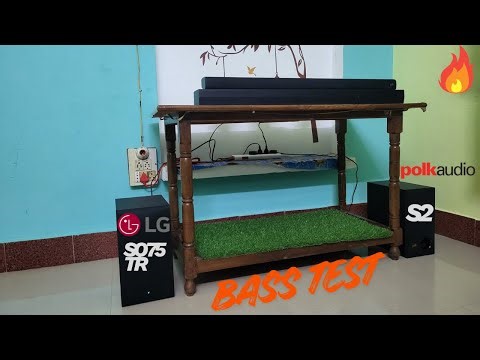 LG SQ75tr 5.1.1 vs Polk Audio Signa S2 2.1 Bass Test