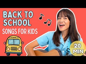 Back to School Songs (20 Mins) | Singalong for Kids 📚 | Miss Katie Sings