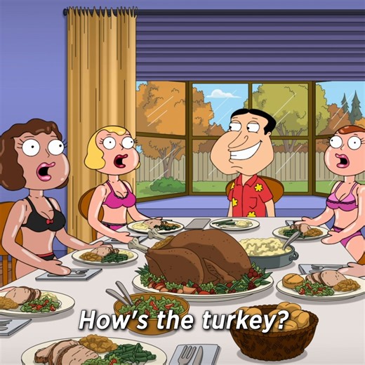 Happy Thanksgiving from the Quagmires! 🦃 | Family Guy