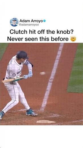 Lucky hit 🤯 #baseball