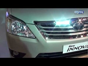 2012 New Toyota Innova facelift video review from Auto Expo 2012 by Cartoq.com