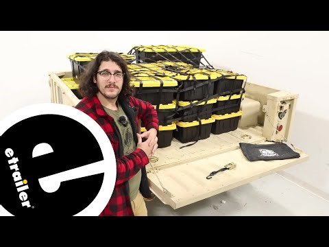 etrailer | Bulldog Winch Cargo Net with Ratcheting Tie-Downs Fit Verified - M1101 Military Trailer