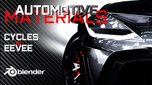 Premium Car Rendering - Automotive Materials