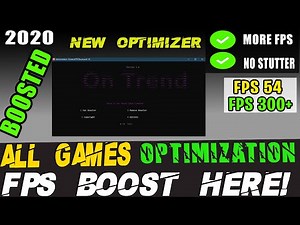 New Optimizer that Boost Your FPS & Fix LAG in Fortnite/PUBG/CSGO (All Games) For Low End PC/LAPTOP