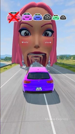 Big and Small Car vs Mira - BeamNG.Drive