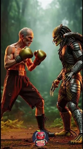 GRANDPA vs ALIEN PREDATOR🌿💀 | Who Wins?”
