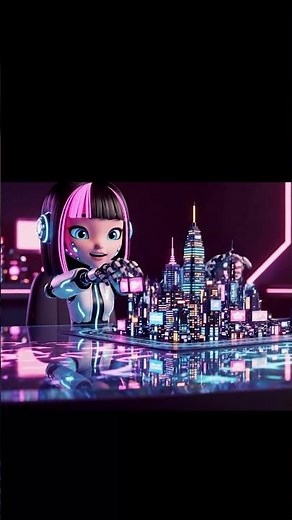 Satisfying Futuristic City Construction | Robot Cartoon Animation