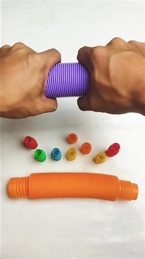 Satisfying Voicing of POP Tube | diy #asmrsound #relaxing #poptubesound #shorts #insideout