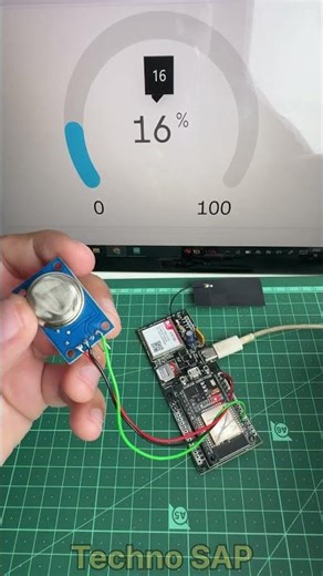 How To Send Gas Sensor Data Live Using GSM 4G Module