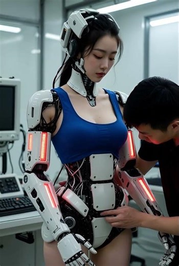 “Attaching a mech arm for cosplay—the kind of dedication I love to see🛠️” #robot #humanoid #aiart