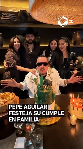 This is how Pepe Aguilar celebrated: with the entire dynasty and Nodal at the table