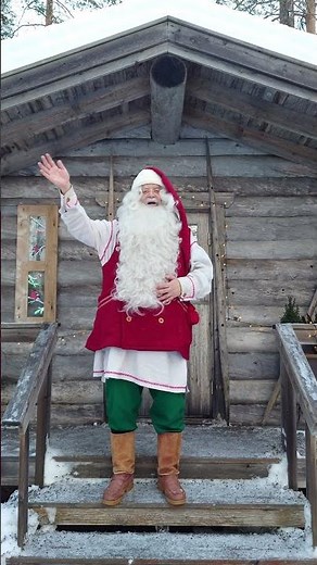 Merry Christmas & Happy New Year - message of Santa Claus from Lapland Finland - Rovaniemi Xmas2025
