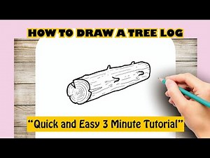 How to draw a TREE LOG